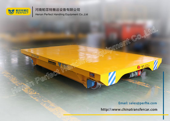 Metal Handing Battery Transfer Cart  Battery Steerable Transfer Bogie On Rail