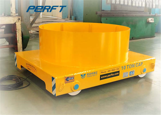 Cable Drum Plate Steel Ladle Transfer Car High Temperature Resistance For Iron Plant