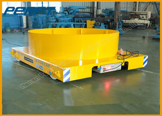 Cable Drum Plate Steel Ladle Transfer Car High Temperature Resistance For Iron Plant