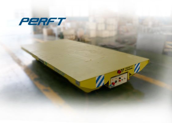 Battery Operated Platform Rail Transfer Cart For Materials Handling