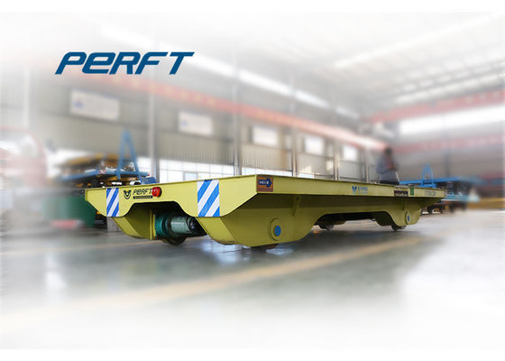Battery Operated Platform Rail Transfer Cart For Materials Handling