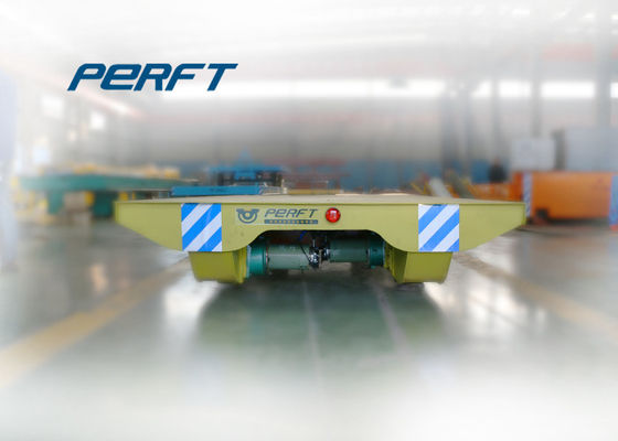 Battery Operated Platform Rail Transfer Cart For Materials Handling