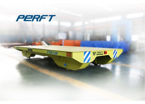 Battery Operated Platform Rail Transfer Cart For Materials Handling