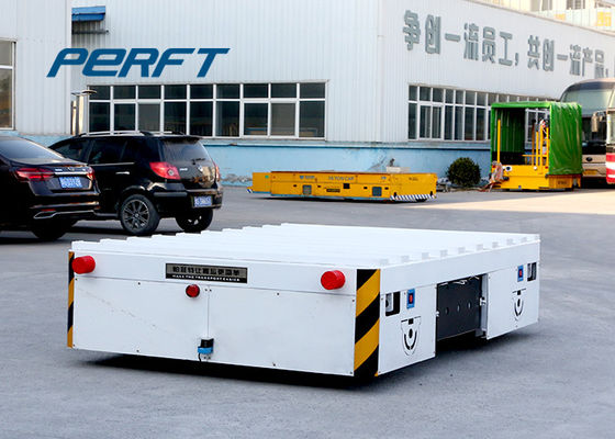 30 Ton Motorized Trackless Transfer Cart For Workshop Material Transport